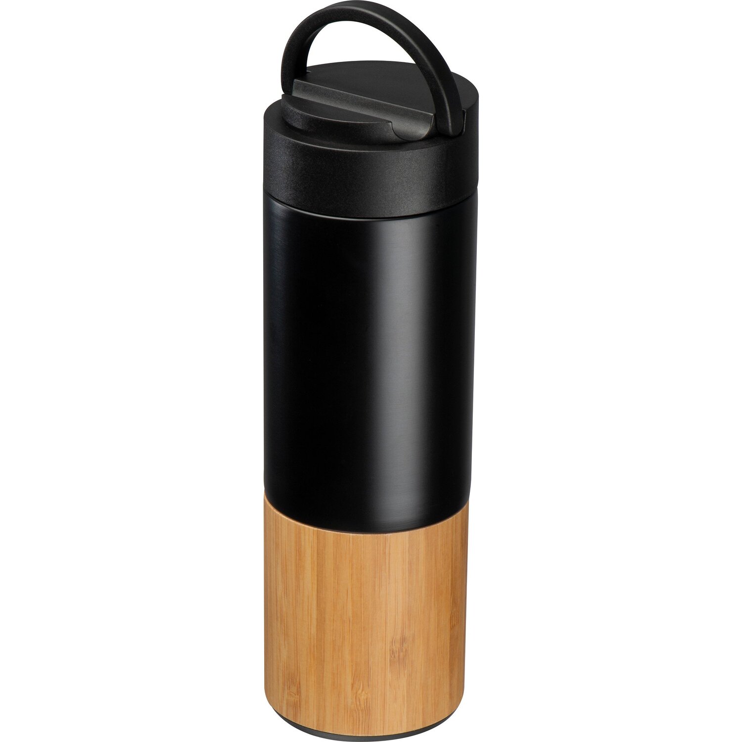 Butelka termiczna miedziano-bambusowa ANAHEIM 500ml - Kubki i butelki termiczne z nadrukiem logo | VEBI - zdjęcie 2