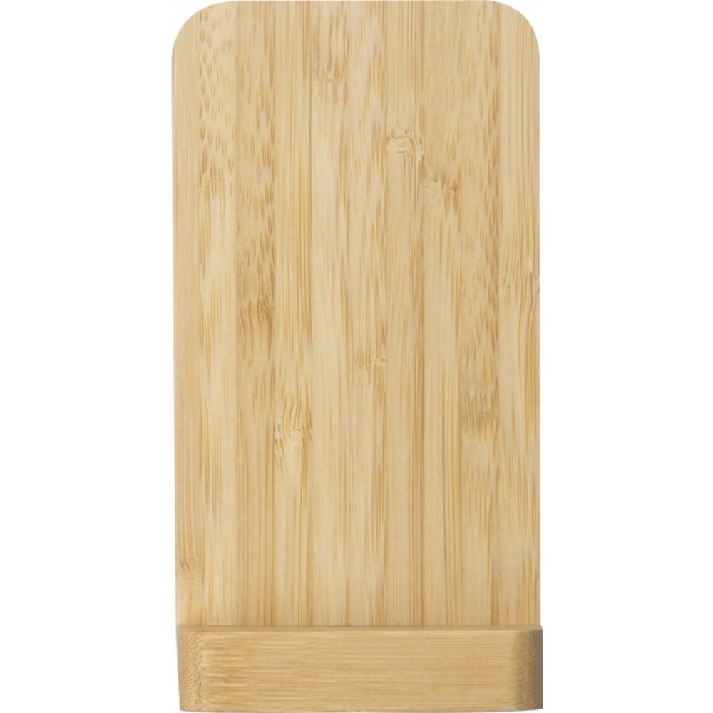 Bambusowy stojak z ładowaniem bezprzewodowym GALWAY - zdjęcie 4