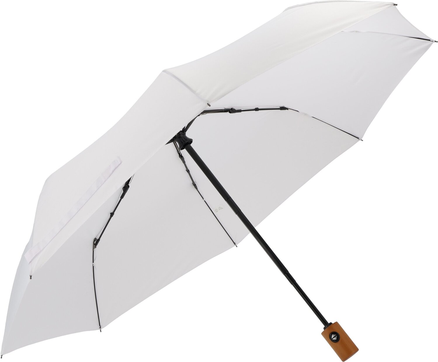Parasol automatyczny ekologiczny rPET z logo - Ø100cm - Panel od 100 do 110 cm z nadrukiem logo | VEBI