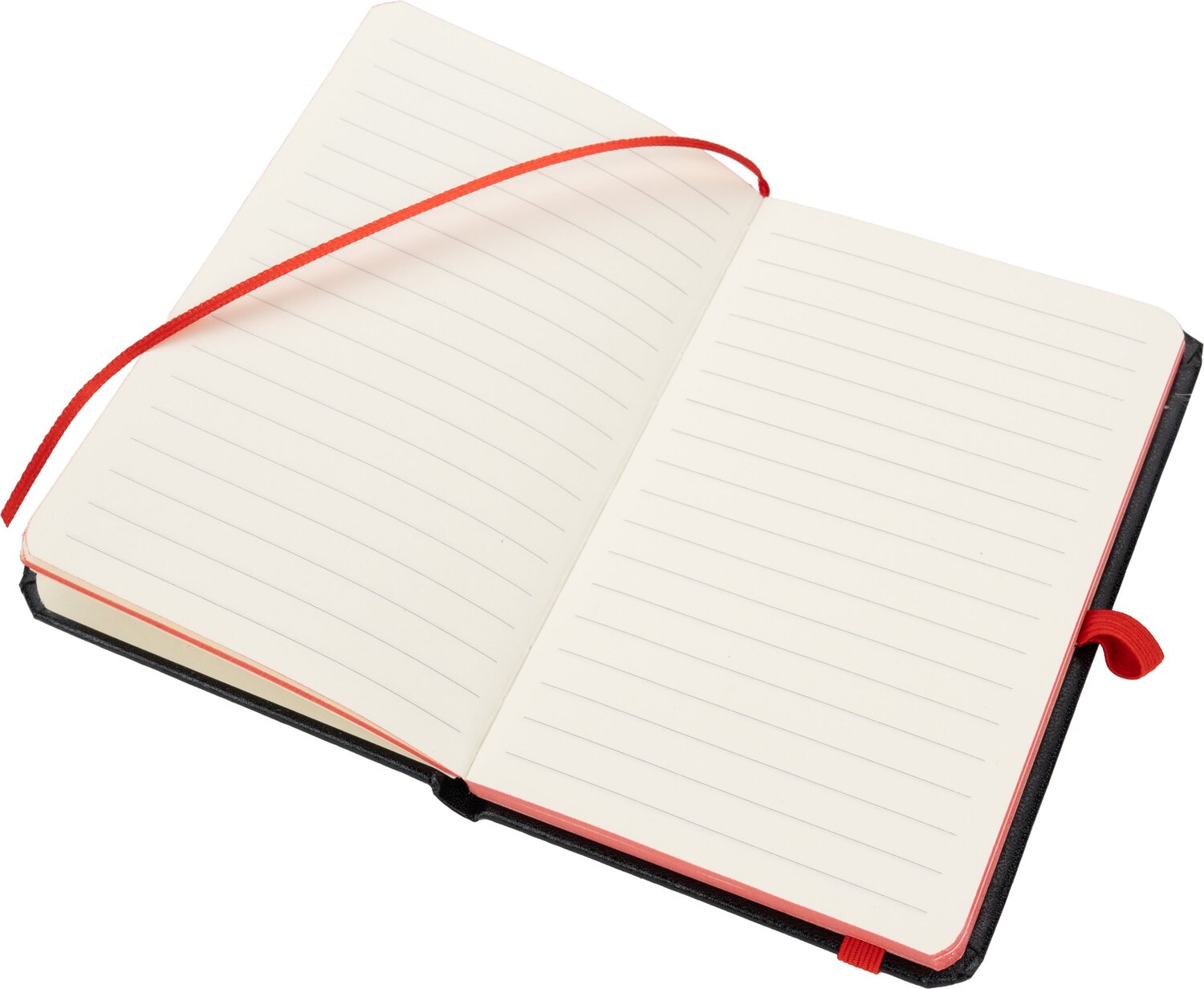Notes A6 ROSTOCK – elegancki notatnik w linie z miejscem na długopis - Notatniki i notesy z nadrukiem logo | VEBI - zdjęcie 2