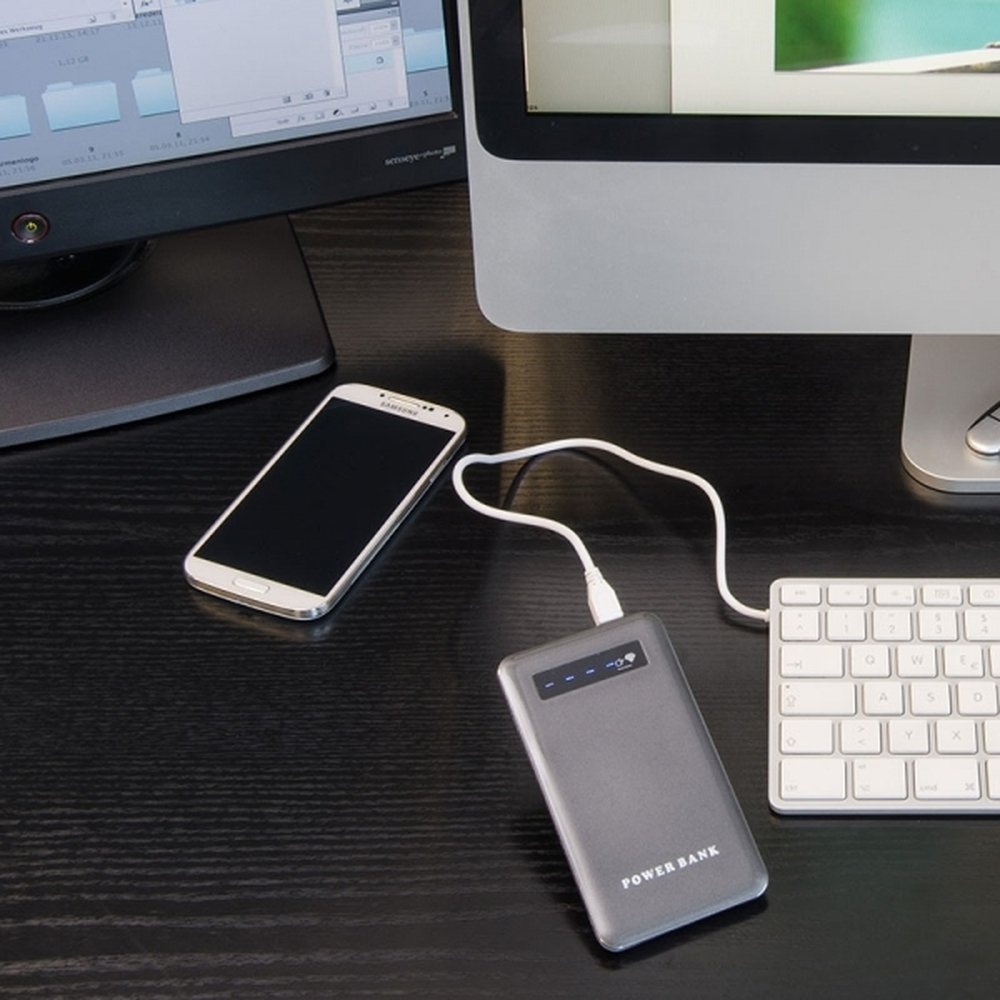 Power bank plastikowy 4000 mAh KINGSVILLE z nadrukiem - zdjęcie 3