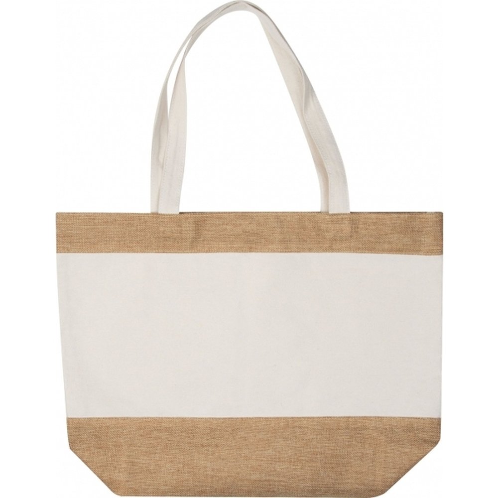Torba plażowa z juty SAO LUIS - naturalna i pojemna - zdjęcie 2