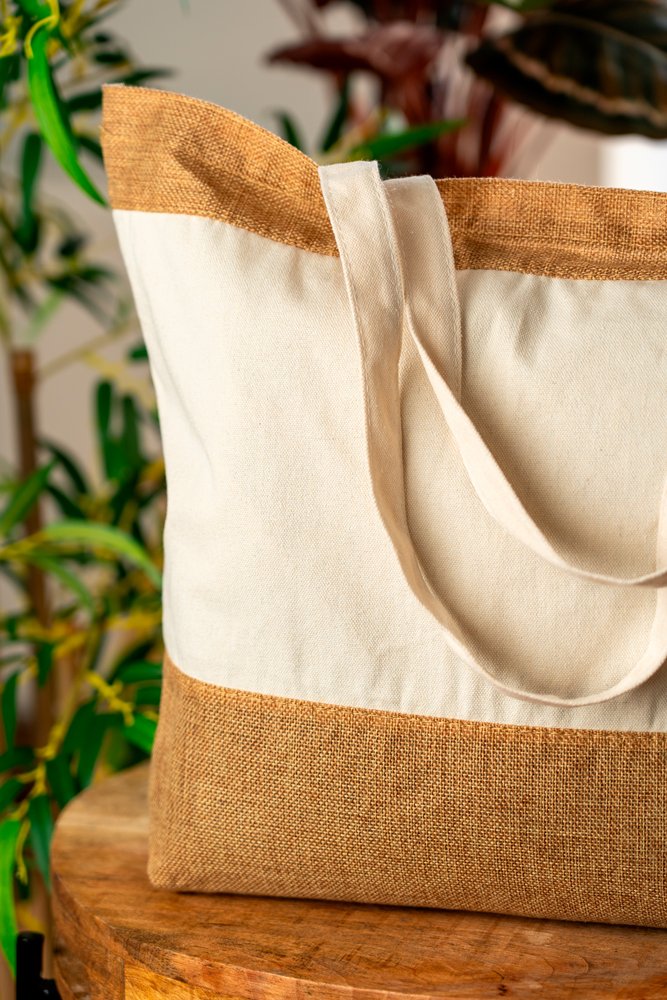 Torba plażowa z juty SAO LUIS - naturalna i pojemna - zdjęcie 4