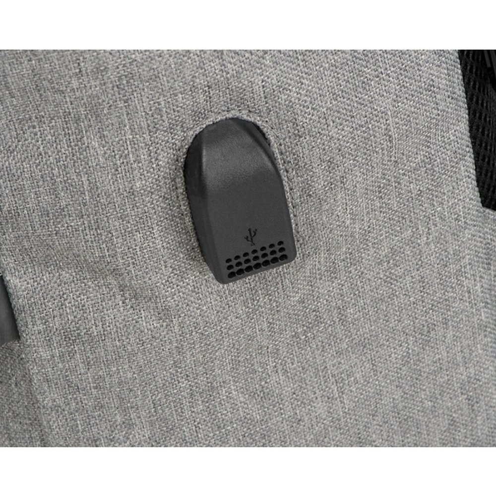 Plecak biznesowy RIMINI z USB - z materiału rPET - Plecaki z nadrukiem logo | VEBI - zdjęcie 37