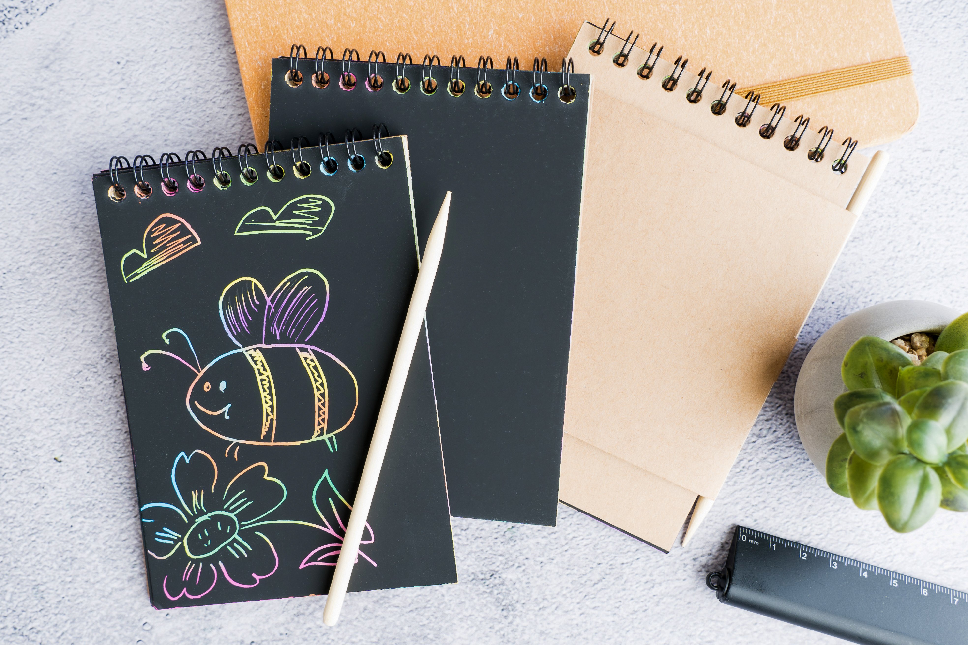 Notes zdrapywanka z tęczowym tłem - kreatywna zabawa BANGKOK