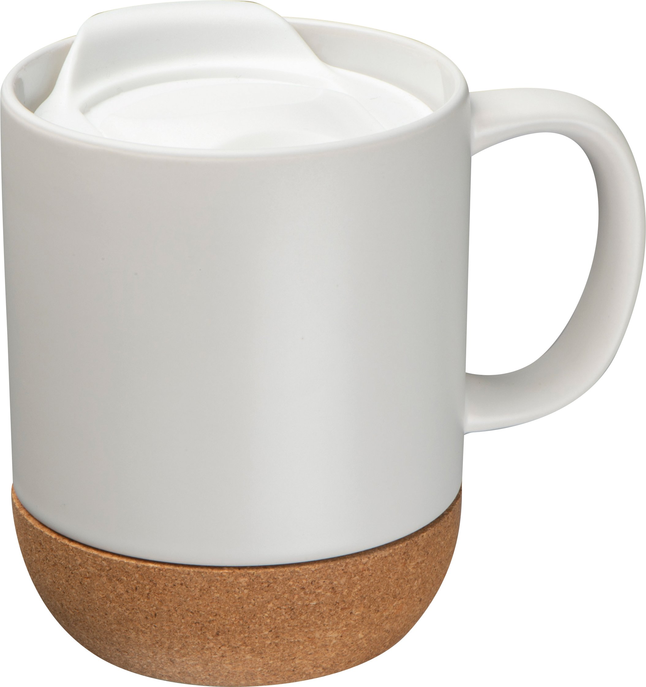 Kubek ceramiczny z pokrywą i podstawką 300ml - SAN JOSE