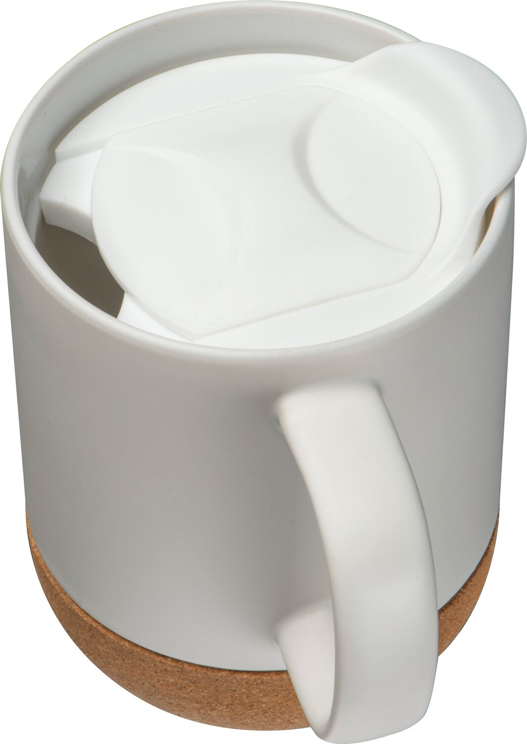 Kubek ceramiczny z pokrywą i podstawką 300ml - SAN JOSE - Kubki z nadrukiem logo | VEBI - zdjęcie 6