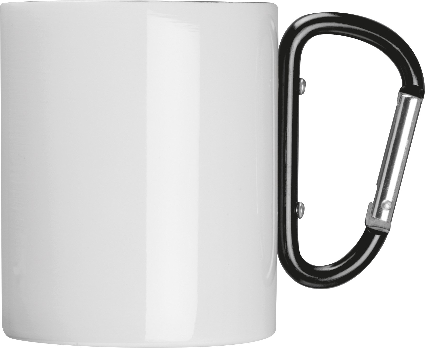 Stalowy kubek sublimacyjny z karabińczykiem SOFIA 280ml - zdjęcie 2