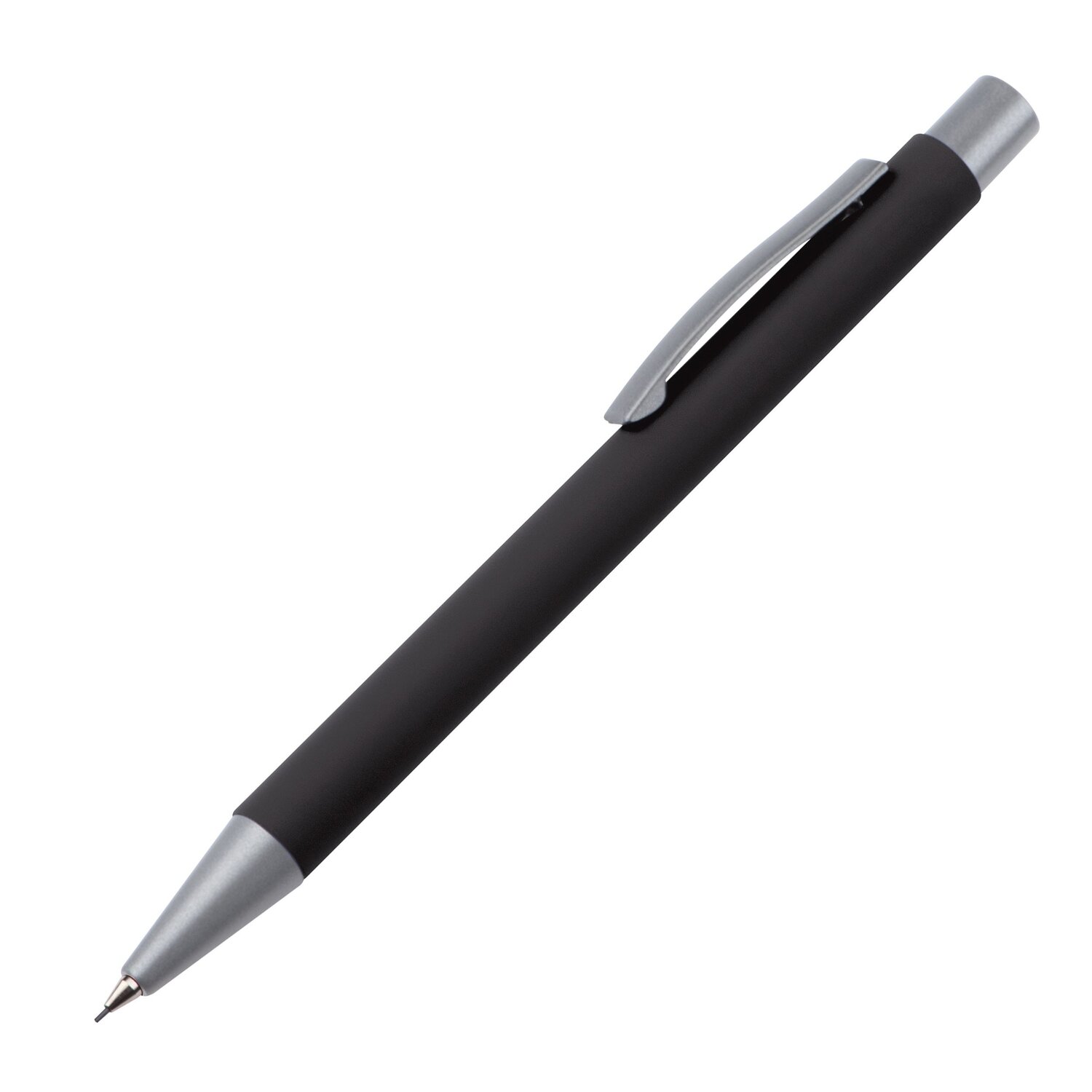Ołówek automatyczny soft touch ANCONA z rysikiem - Soft touch z nadrukiem logo | VEBI - zdjęcie 25