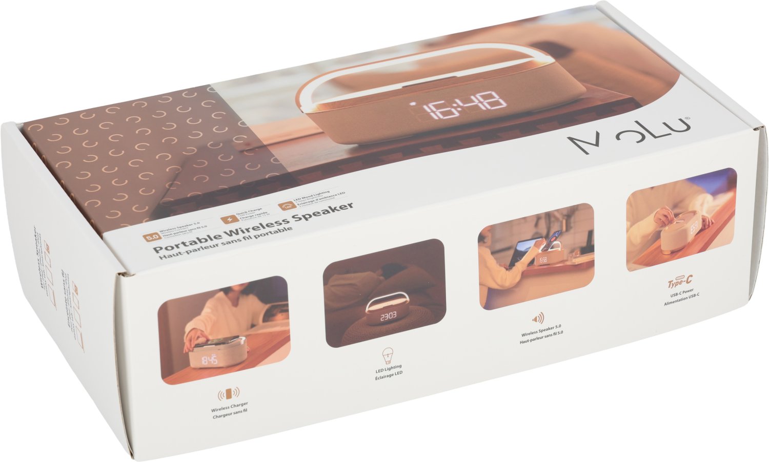 Wielofunkcyjny Głośnik Bluetooth LIMASSOL z Ładowarką Indukcyjną - Elektronika z nadrukiem logo | VEBI - zdjęcie 12