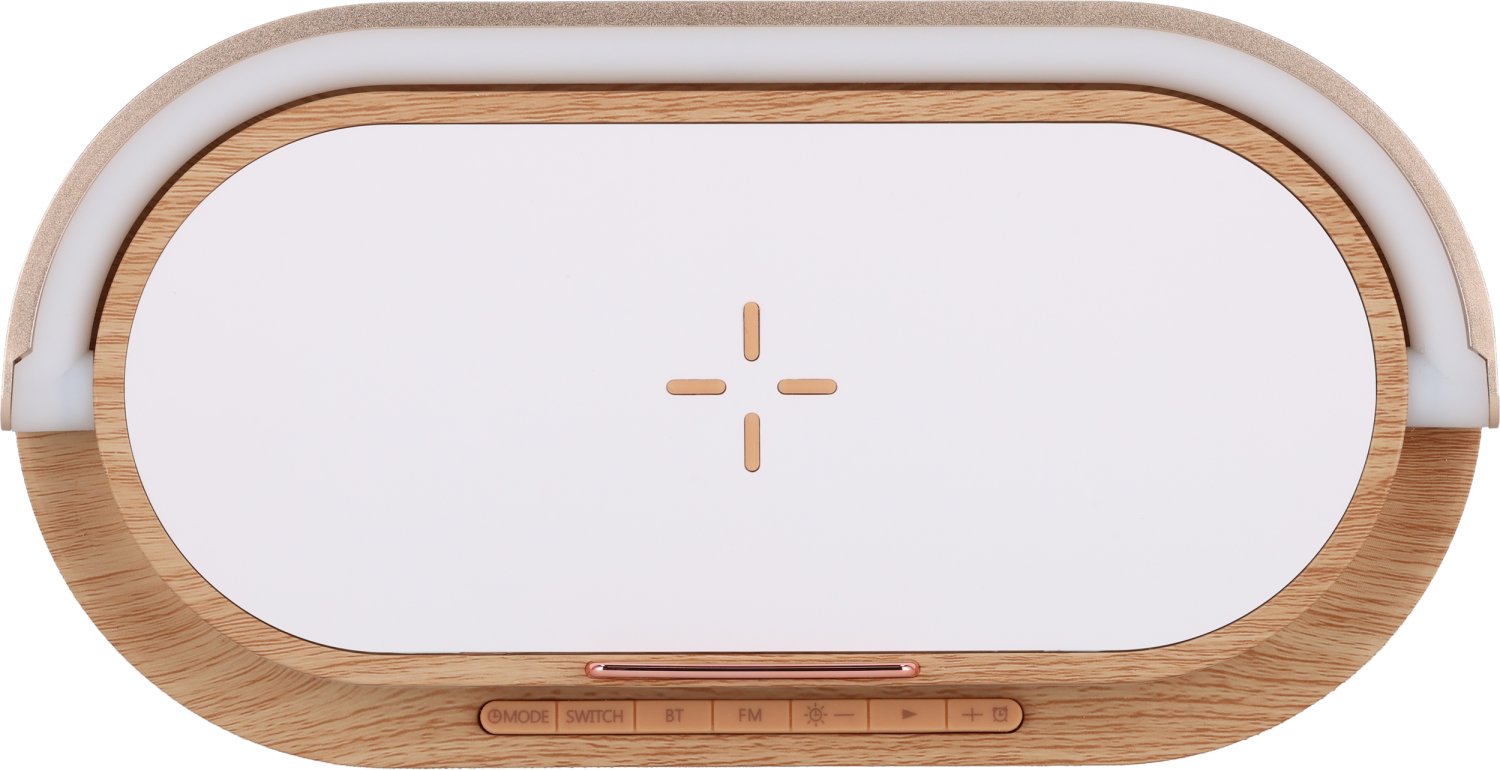 Wielofunkcyjny Głośnik Bluetooth LIMASSOL z Ładowarką Indukcyjną - Elektronika z nadrukiem logo | VEBI - zdjęcie 7