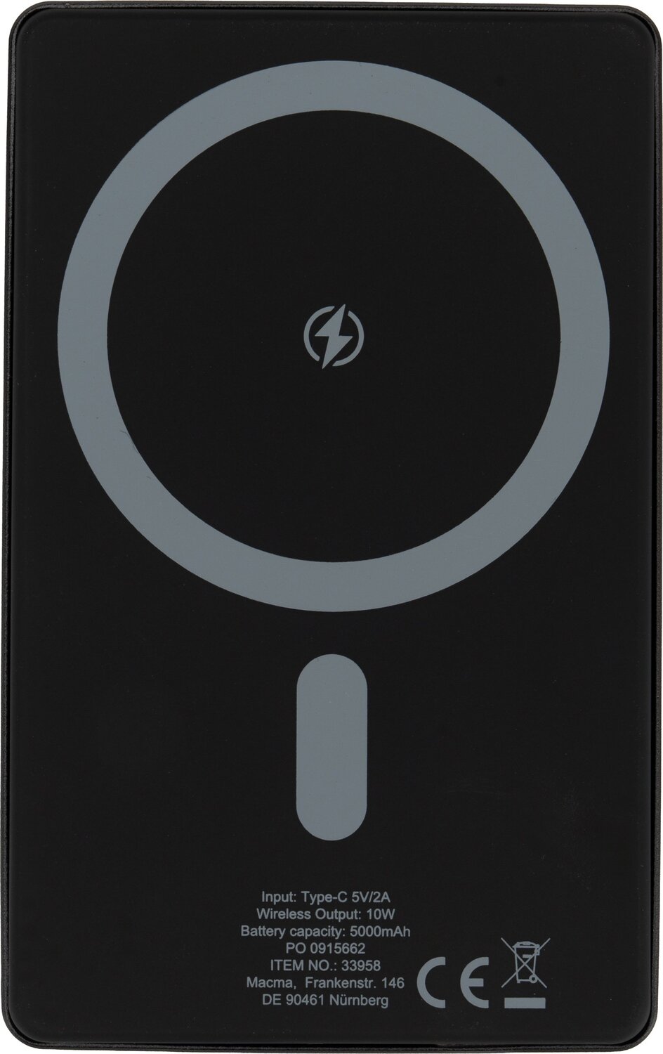 Power Bank 5000 mAh z ładowaniem bezprzewodowym MagSafe - Power banki z nadrukiem logo | VEBI - zdjęcie 9