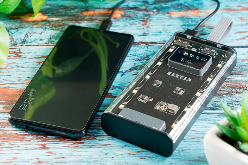 Power bank 10000 mAh z trzema portami ładowania DARWIN - Power banki z nadrukiem logo | VEBI - zdjęcie 13