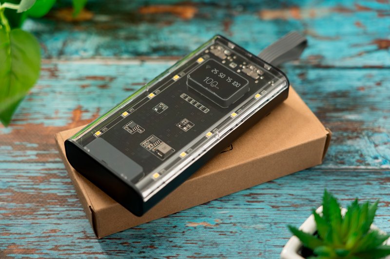 Power bank 10000 mAh z trzema portami ładowania DARWIN - Power banki z nadrukiem logo | VEBI - zdjęcie 15