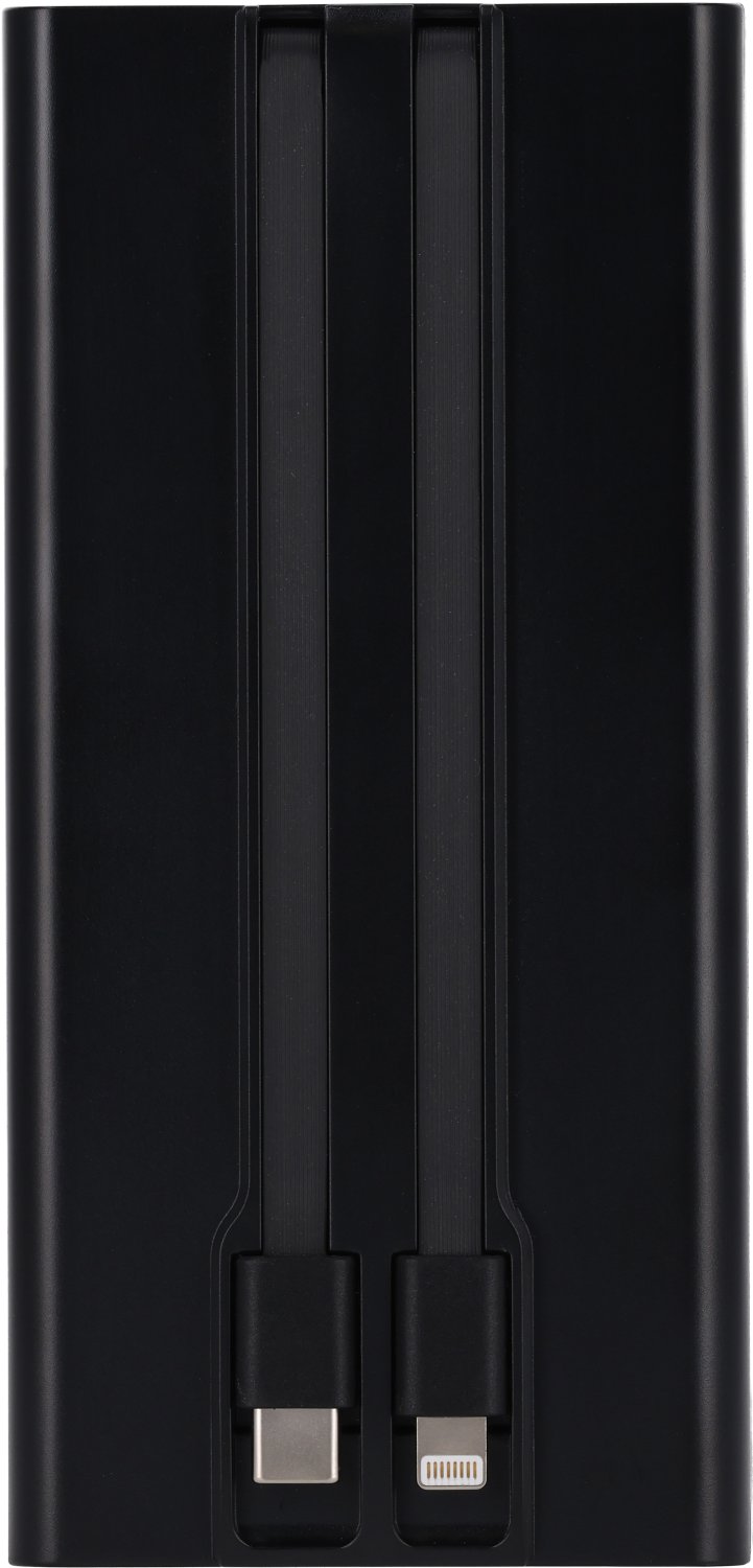 Power Bank 20000 mAh MARBELLA - z wbudowanymi kablami - Power banki z nadrukiem logo | VEBI - zdjęcie 4