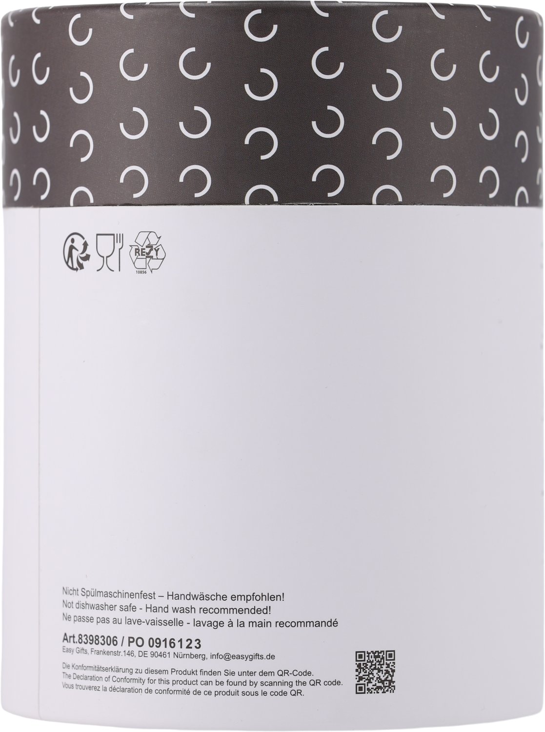 Termiczny lunch box PORTO CERVO z recyklingu 400ml - Akcesoria podróżne z nadrukiem logo | VEBI - zdjęcie 9