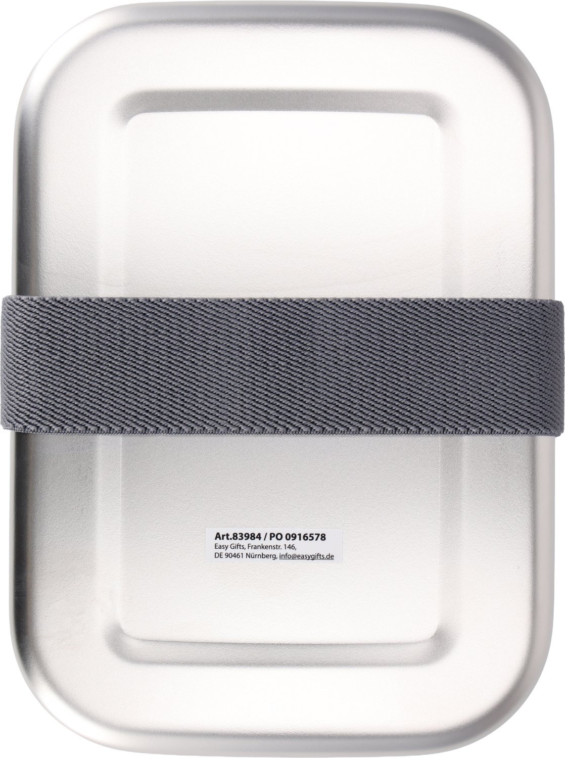 Lunch Box Eco PUERTO BANUS 1000ml - stal z recyklingu - Akcesoria podróżne z nadrukiem logo | VEBI - zdjęcie 3