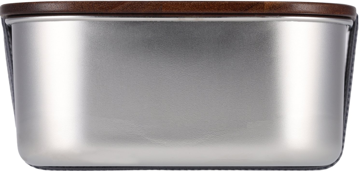 Lunch Box Eco PUERTO BANUS 1000ml - stal z recyklingu - Akcesoria podróżne z nadrukiem logo | VEBI - zdjęcie 4