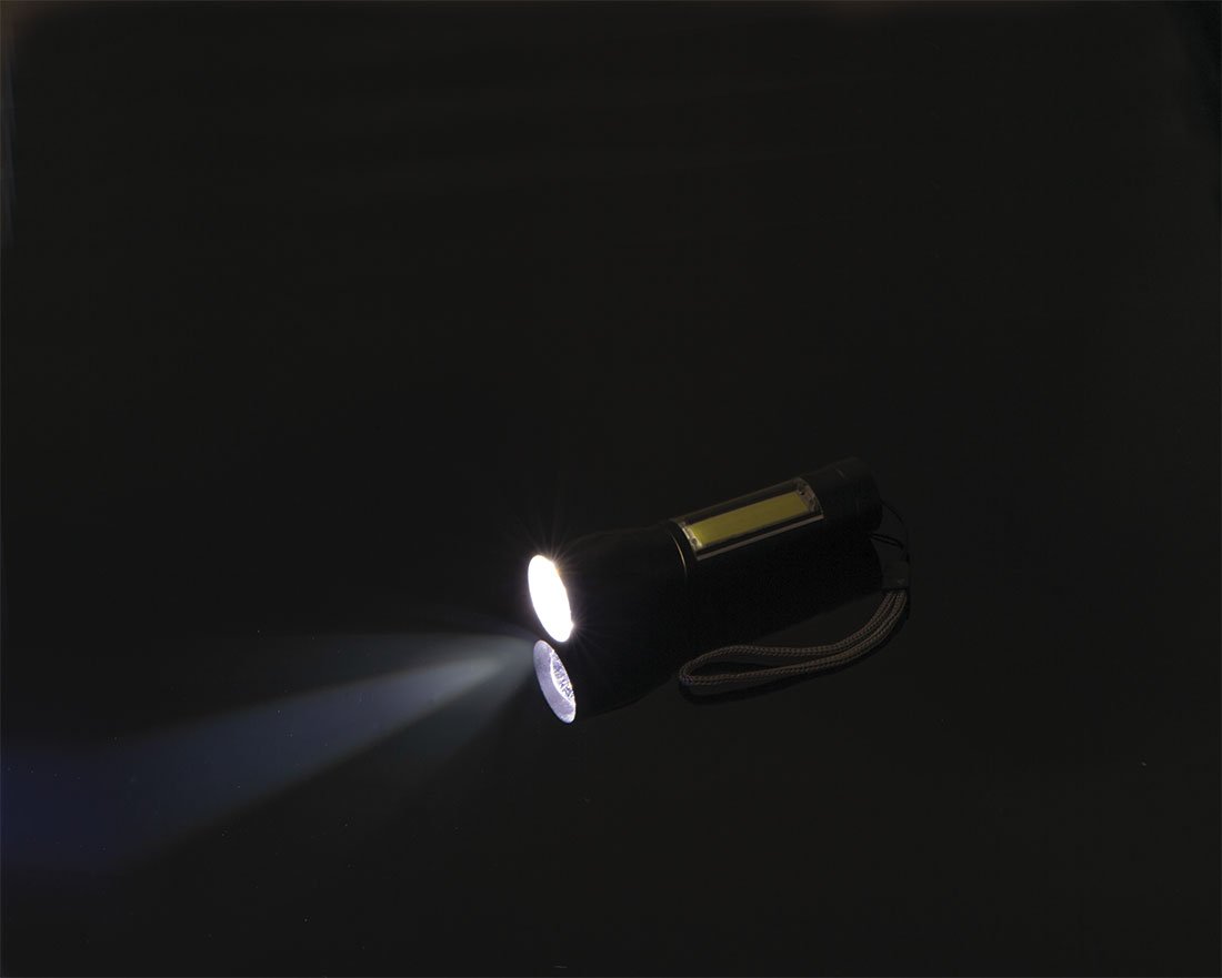 Latarka LED TOKYO z diodą COB i ładowaniem USB-C - Latarki i lampki z nadrukiem logo | VEBI - zdjęcie 4