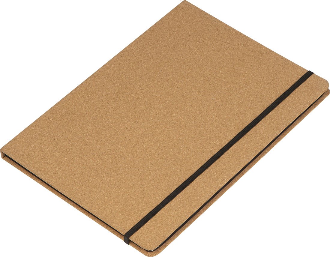 Folder konferencyjny A4 z korka i papieru z recyklingu - Teczki i foldery z nadrukiem logo | VEBI