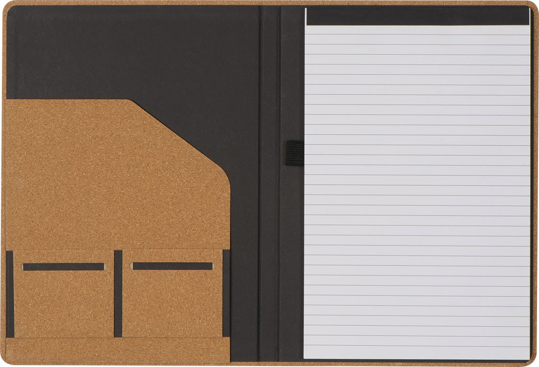 Folder konferencyjny A4 z korka i papieru z recyklingu - Teczki i foldery z nadrukiem logo | VEBI - zdjęcie 3