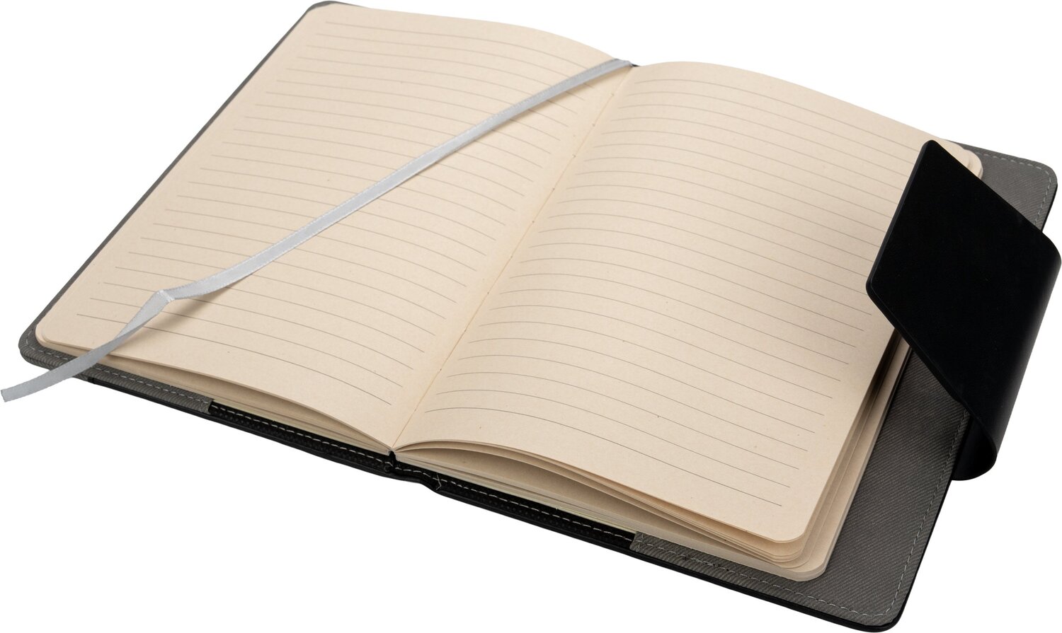 Notes A5 ekologiczny z magnetycznym zamknięciem ASUNCION - Notatniki i notesy z nadrukiem logo | VEBI - zdjęcie 2