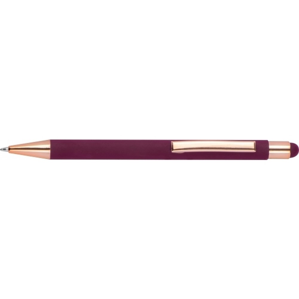 Długopis metalowy touch pen MIRAMAR z powłoką soft touch - Soft touch z nadrukiem logo | VEBI - zdjęcie 2