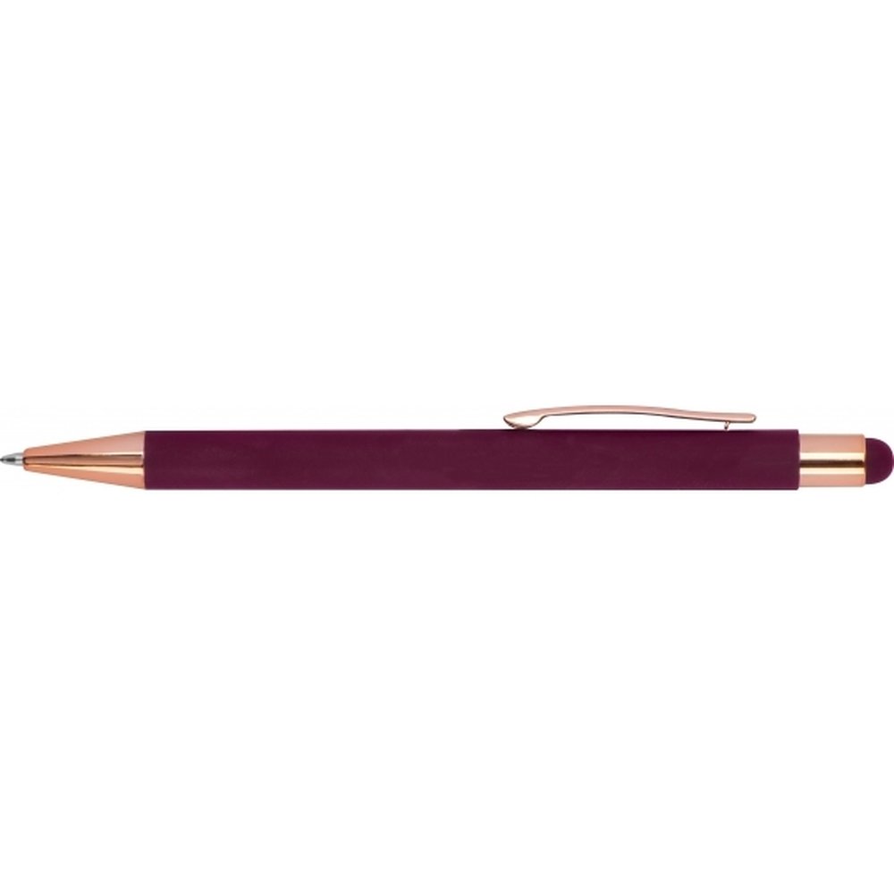 Długopis metalowy touch pen MIRAMAR z powłoką soft touch - Soft touch z nadrukiem logo | VEBI - zdjęcie 3