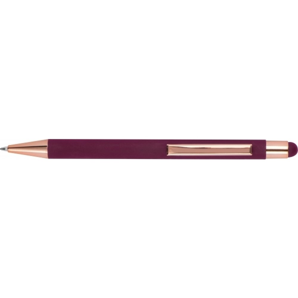 Długopis metalowy touch pen MIRAMAR z powłoką soft touch - Soft touch z nadrukiem logo | VEBI - zdjęcie 4