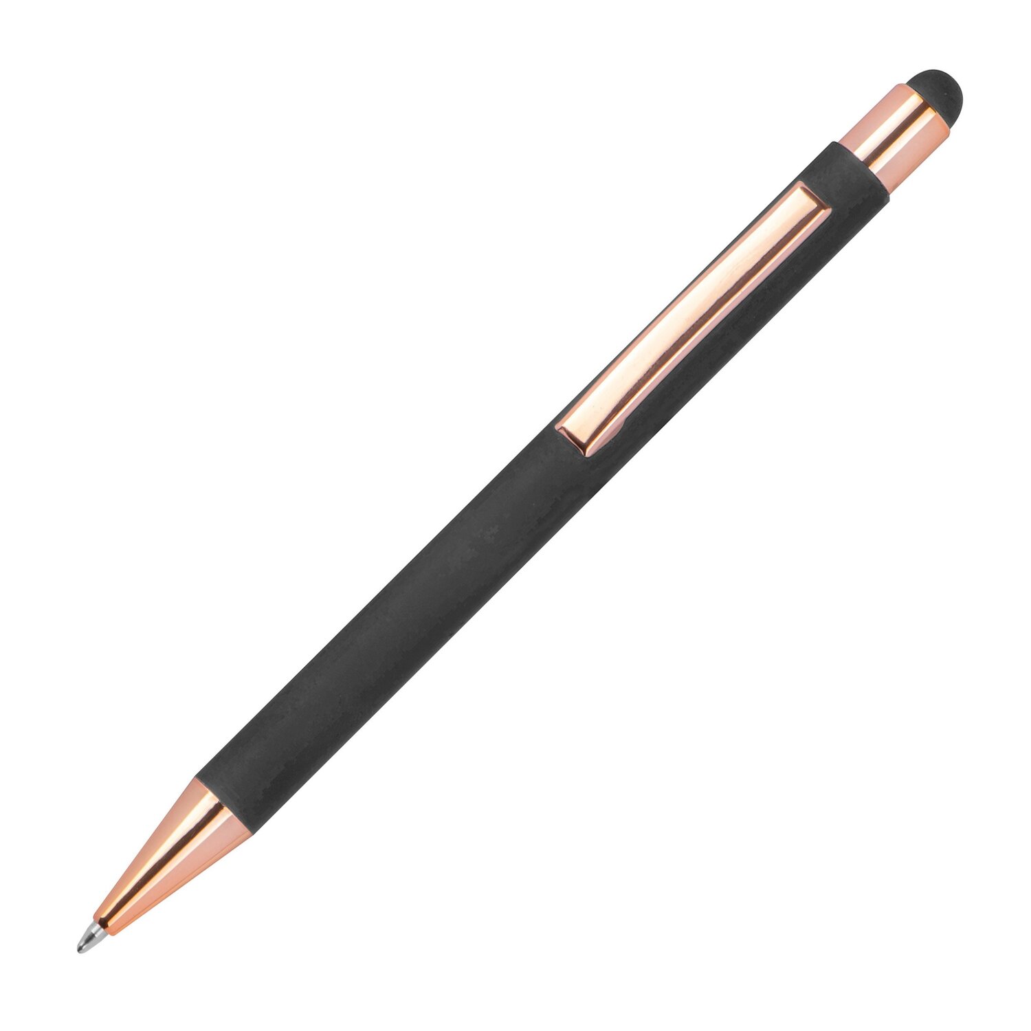 Długopis metalowy touch pen MIRAMAR z powłoką soft touch - Soft touch z nadrukiem logo | VEBI - zdjęcie 6