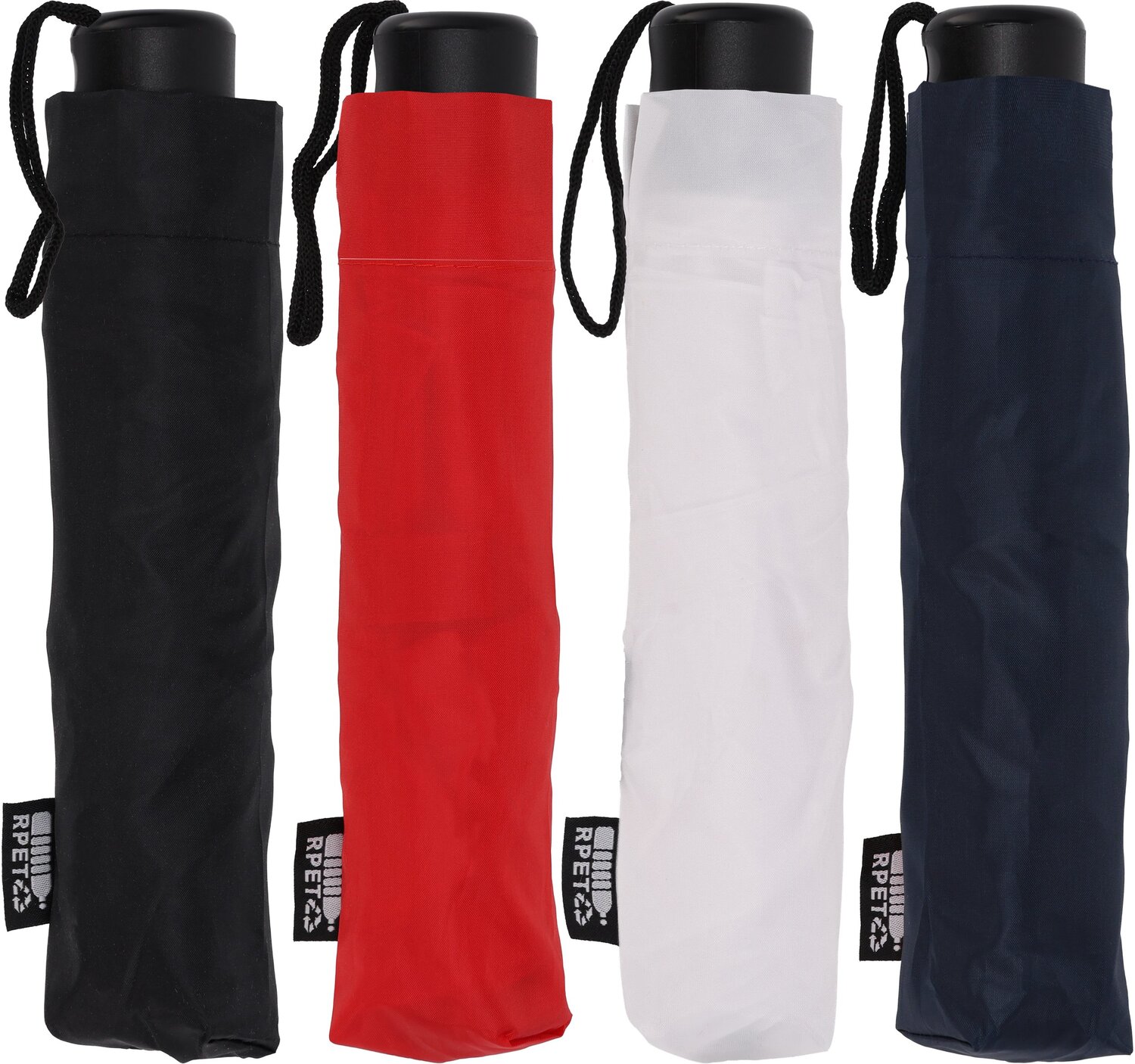Parasol manualny rPET NORTHAMPTON Ø98 cm z etui - Panel poniżej 100 cm z nadrukiem logo | VEBI - zdjęcie 21