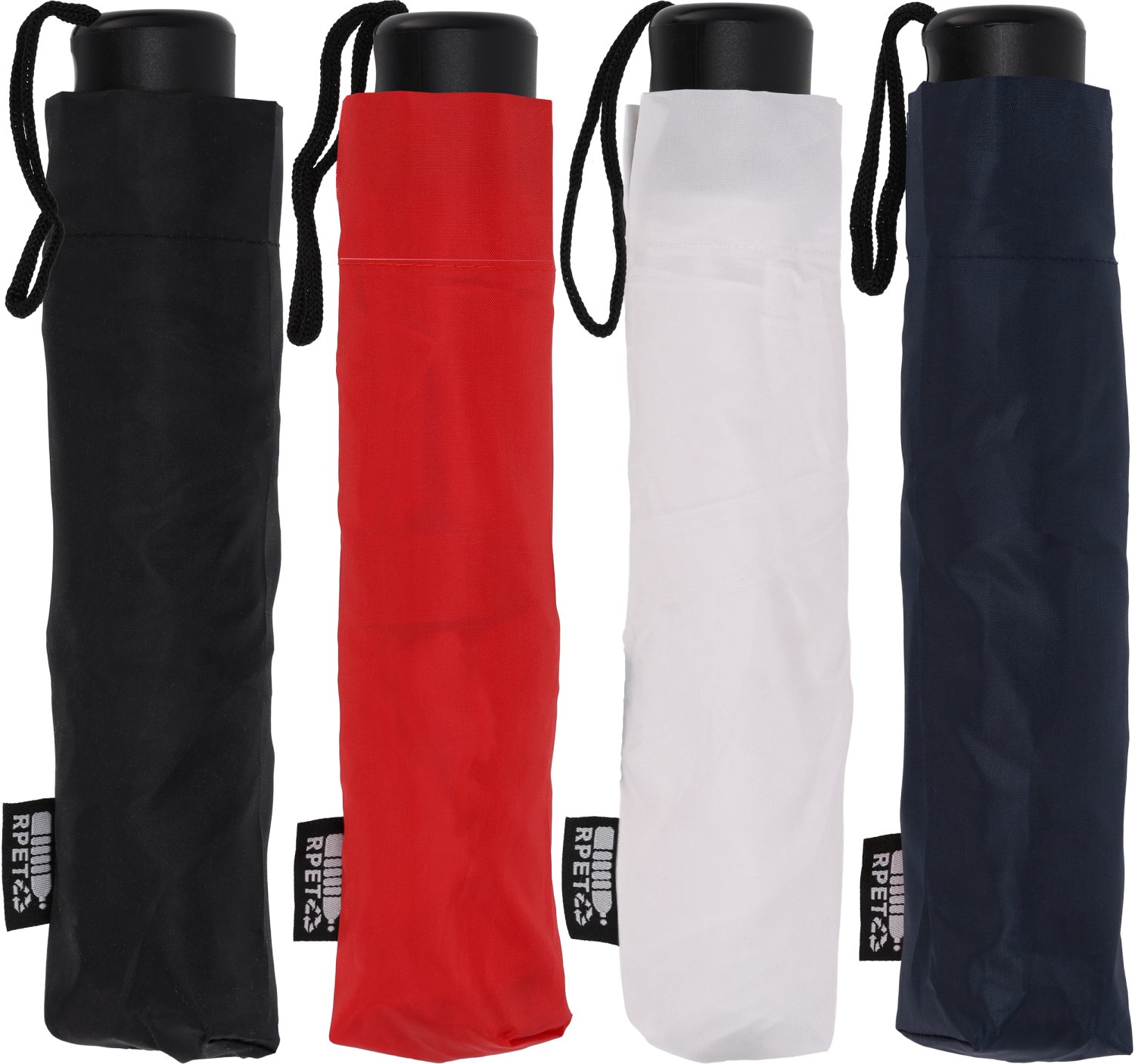 Parasol manualny rPET NORTHAMPTON Ø98 cm z etui - Panel poniżej 100 cm z nadrukiem logo | VEBI - zdjęcie 25