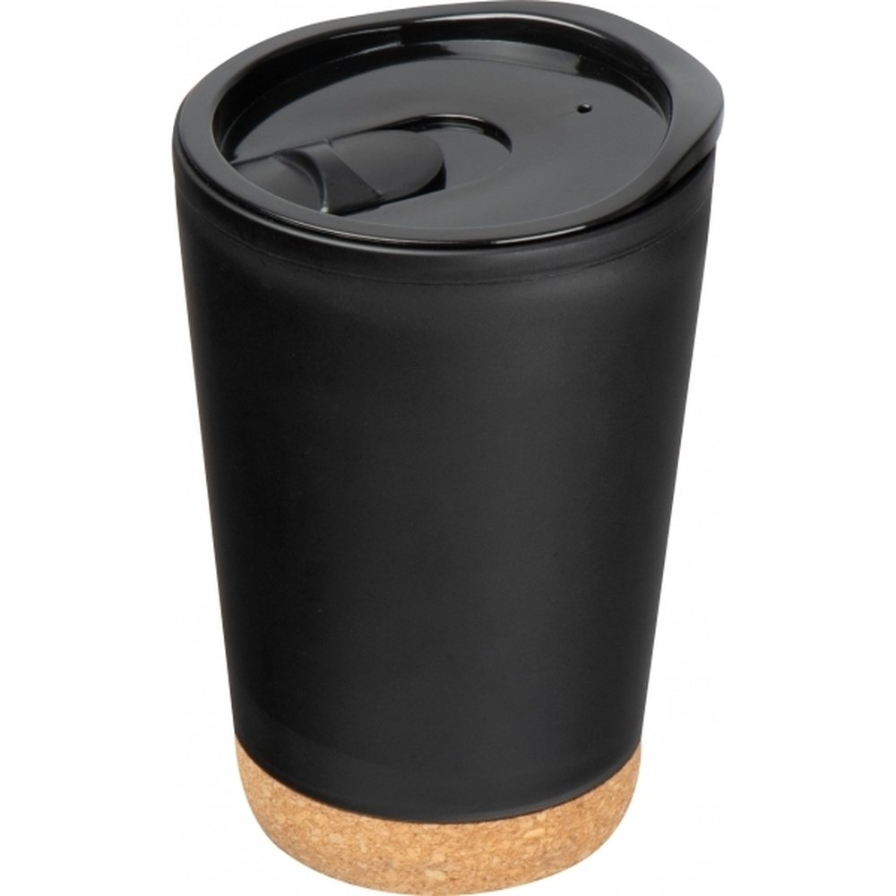 Kubek ekologiczny z korkowym dnem 280ml - PRESTON - Inne z nadrukiem logo | VEBI - zdjęcie 7