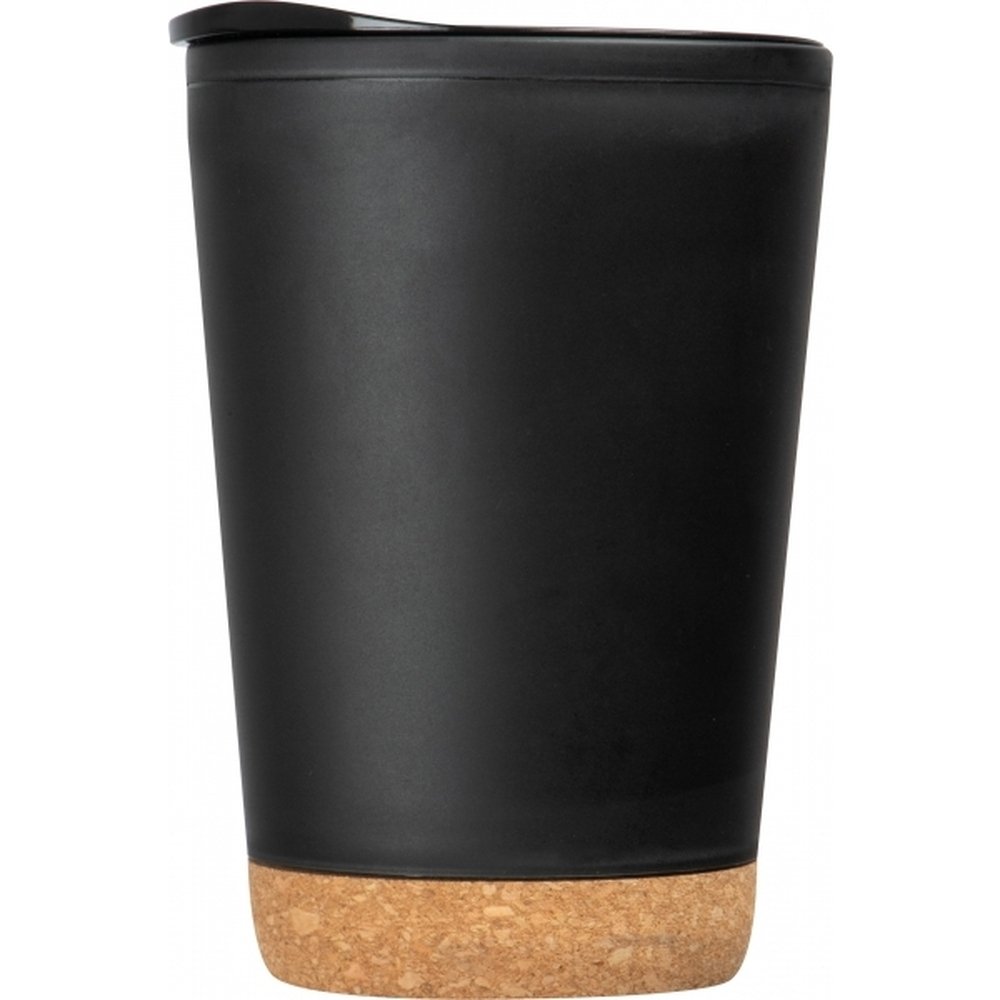 Kubek ekologiczny z korkowym dnem 280ml - PRESTON - Inne z nadrukiem logo | VEBI - zdjęcie 8
