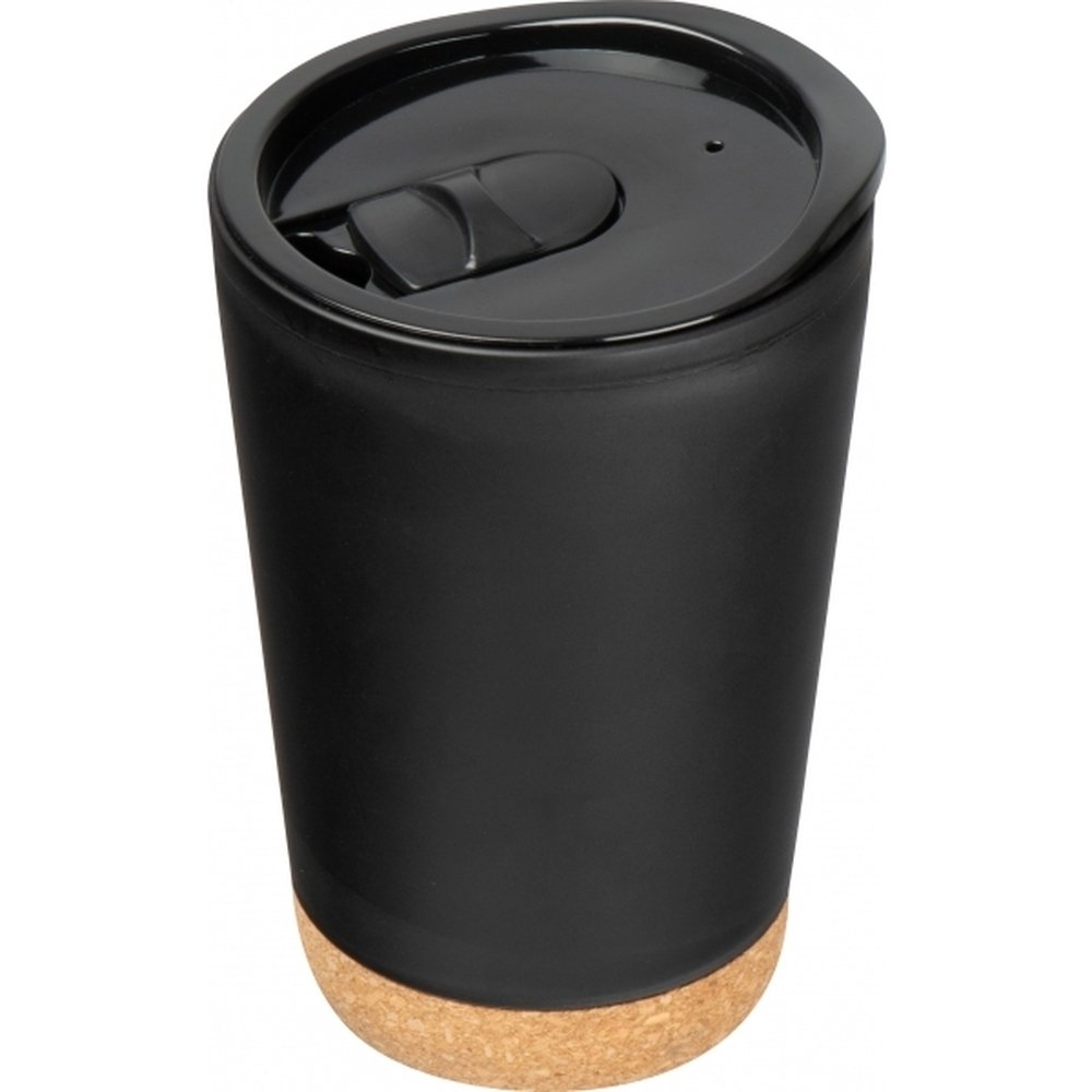 Kubek ekologiczny z korkowym dnem 280ml - PRESTON - Inne z nadrukiem logo | VEBI - zdjęcie 11