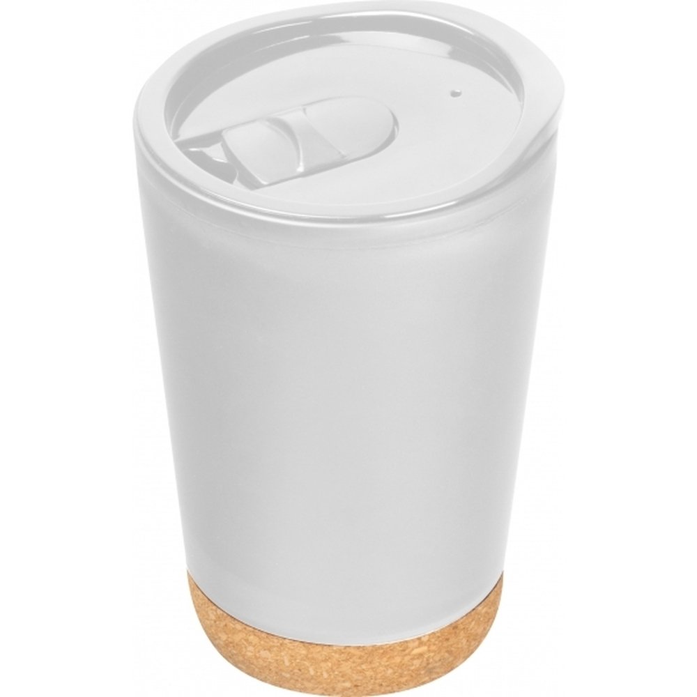 Kubek ekologiczny z korkowym dnem 280ml - PRESTON - Inne z nadrukiem logo | VEBI - zdjęcie 6