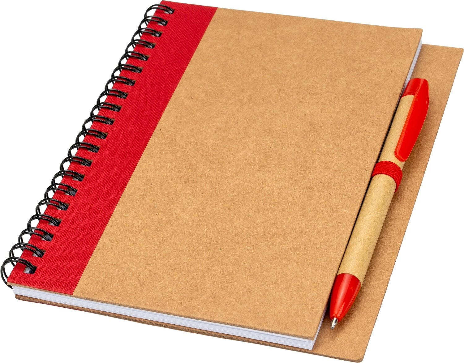Notes A5 ekologiczny z długopisem RAVENNA - 80 kartek z recyklingu - Notatniki i notesy z nadrukiem logo | VEBI - zdjęcie 16