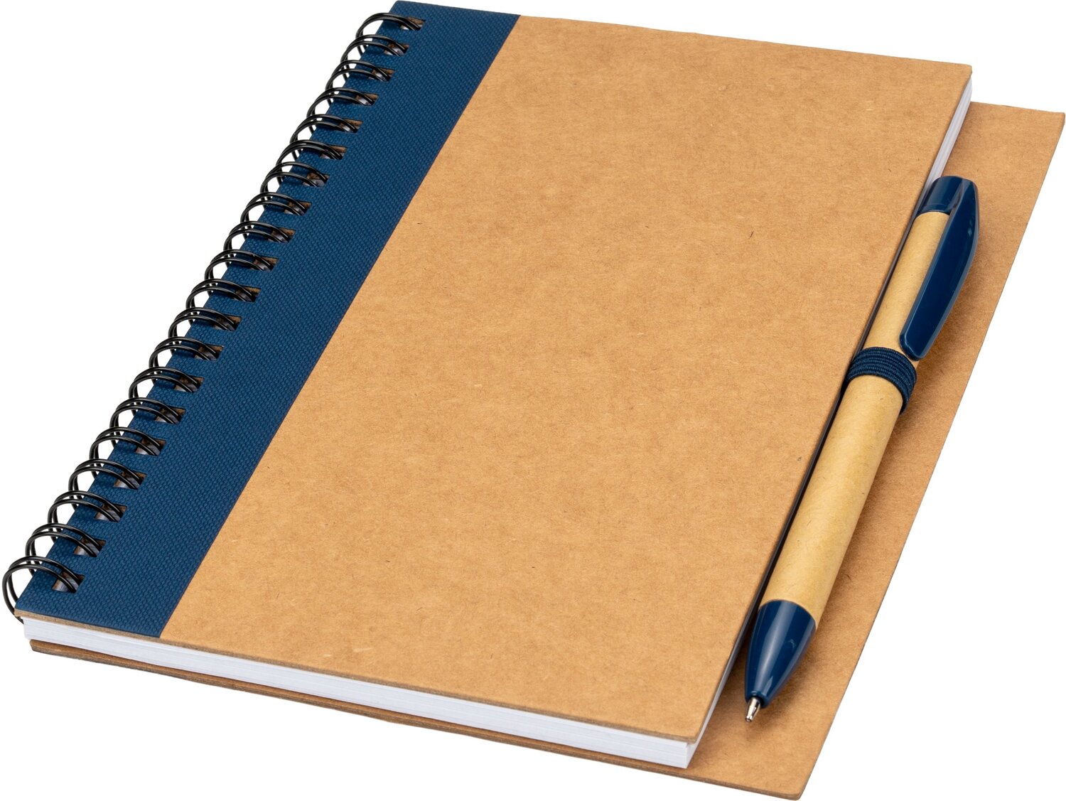 Notes A5 ekologiczny z długopisem RAVENNA - 80 kartek z recyklingu - Notatniki i notesy z nadrukiem logo | VEBI - zdjęcie 30