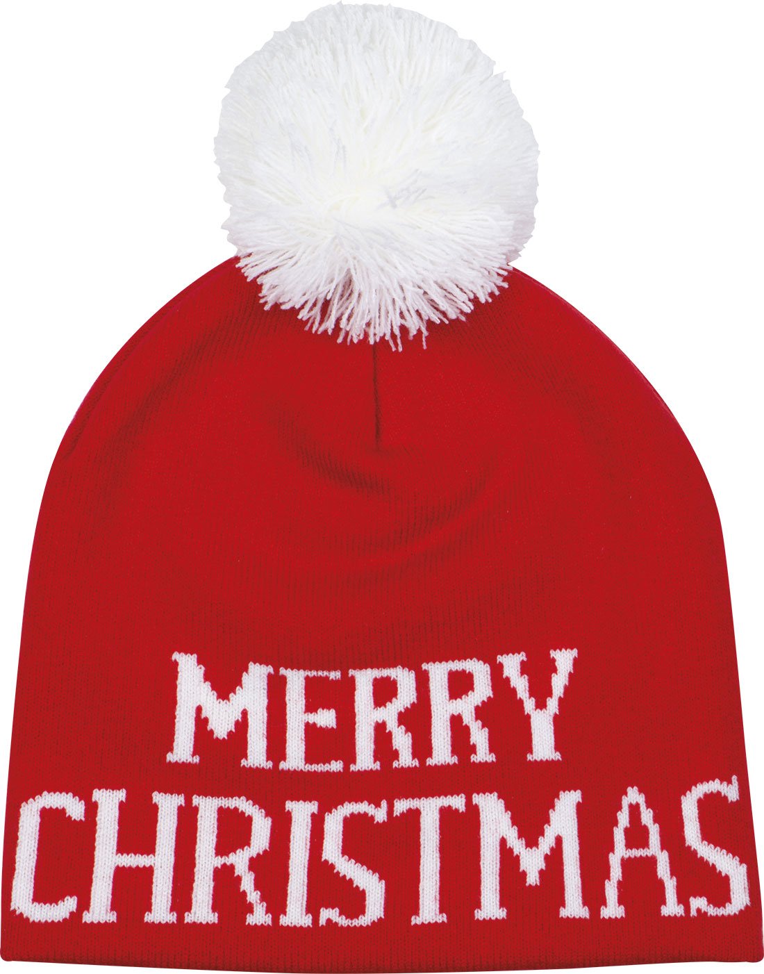 Świąteczna czapka akrylowa z pomponem WHITEHORSE - zdjęcie 2