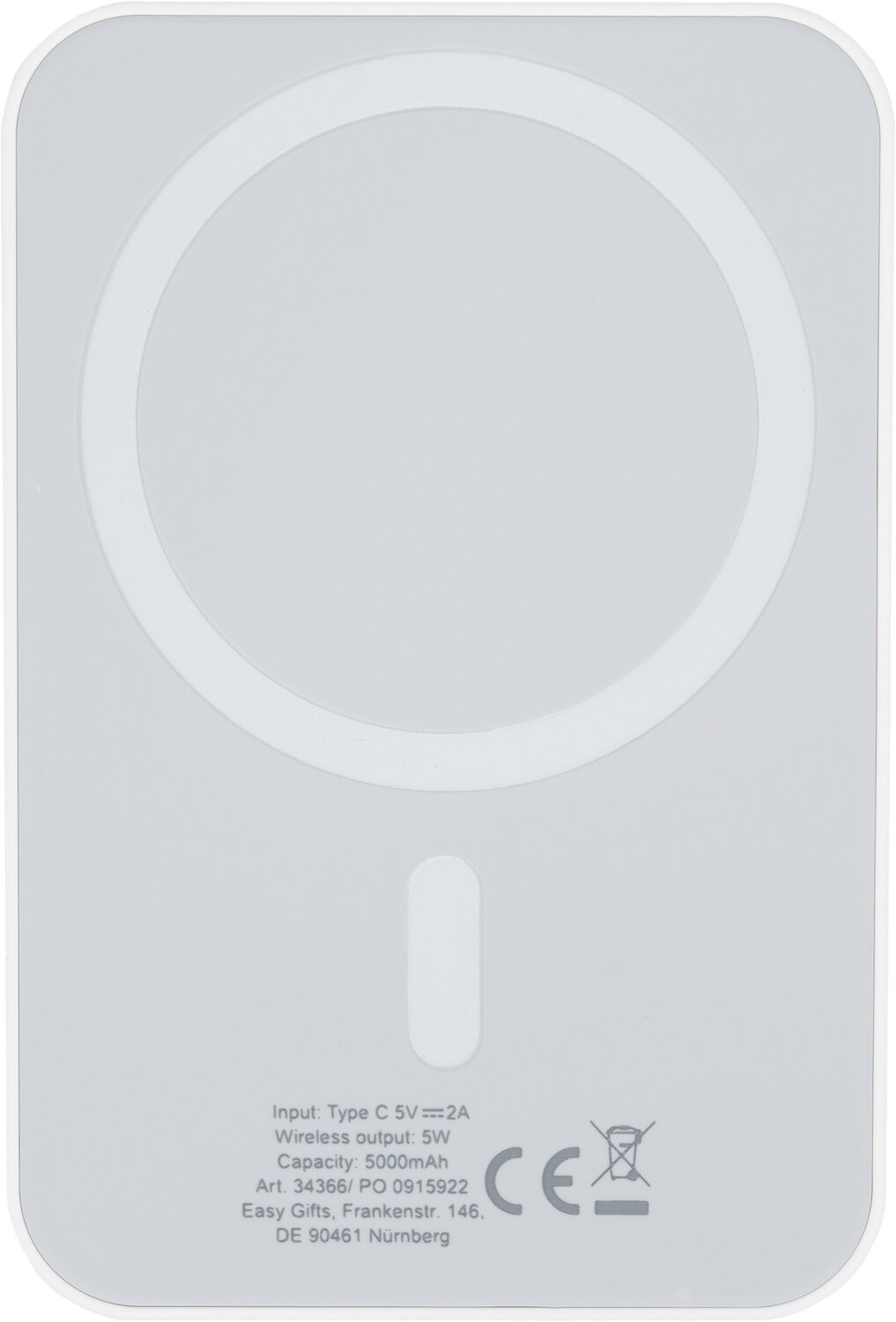 Power bank indukcyjny MagSafe 5000 mAh WELS - Power banki z nadrukiem logo | VEBI - zdjęcie 8