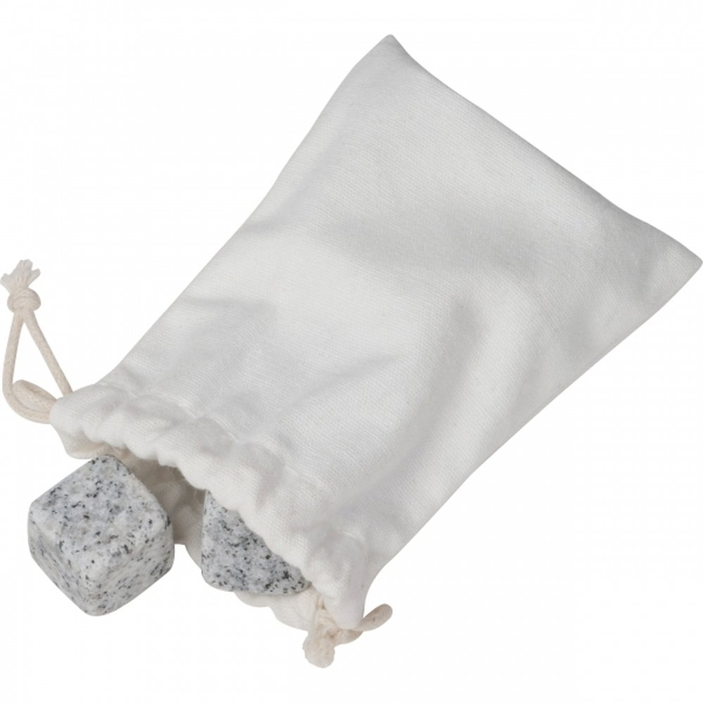 Kamienne kostki chłodzące do napojów SHENZHEN z woreczkiem - zdjęcie 3