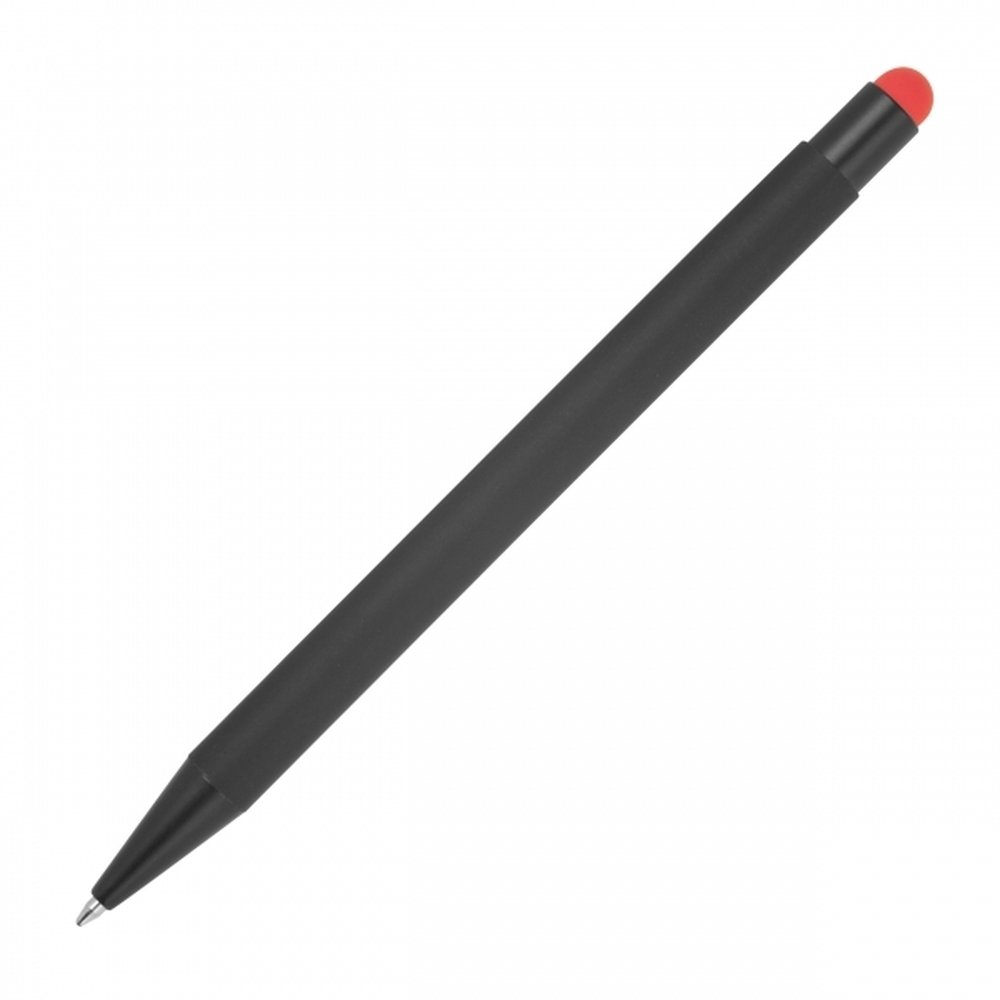 Długopis metalowy z końcówką dotykową OHARA soft touch - Soft touch z nadrukiem logo | VEBI - zdjęcie 9