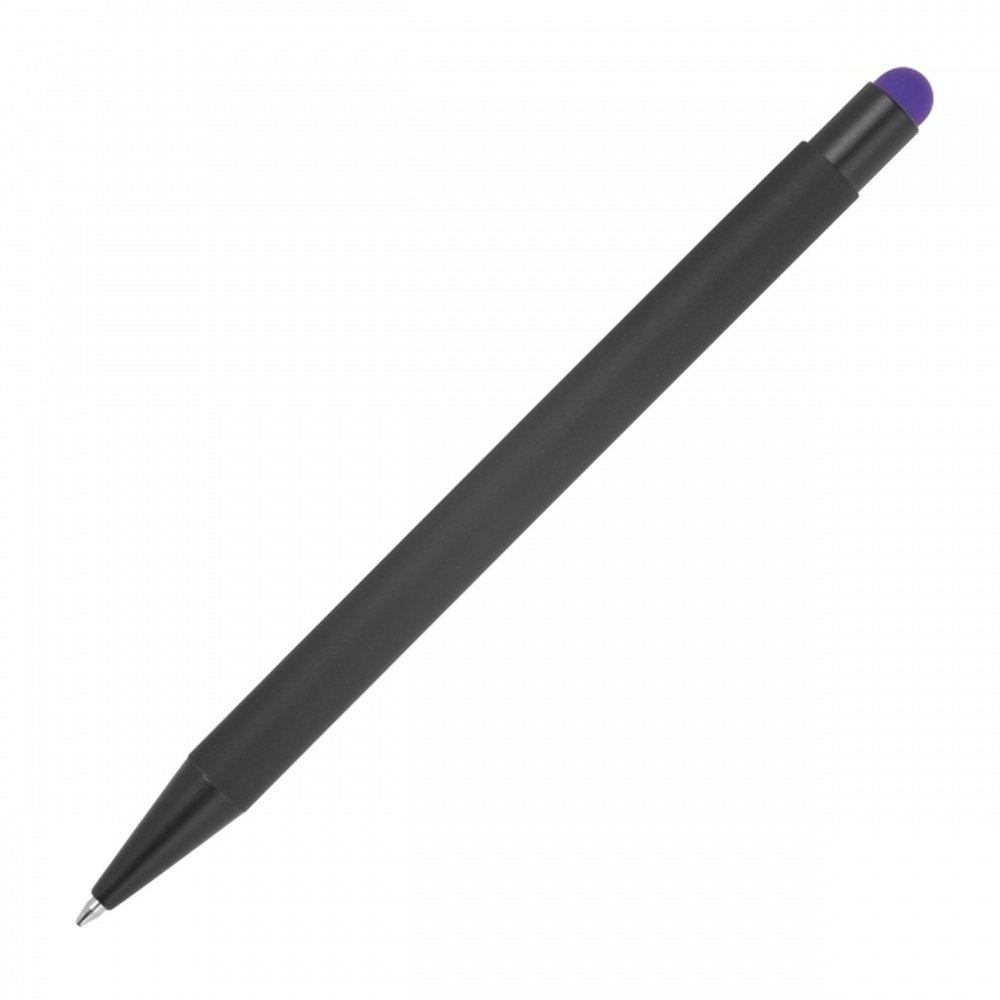 Długopis metalowy z końcówką dotykową OHARA soft touch - Soft touch z nadrukiem logo | VEBI - zdjęcie 14
