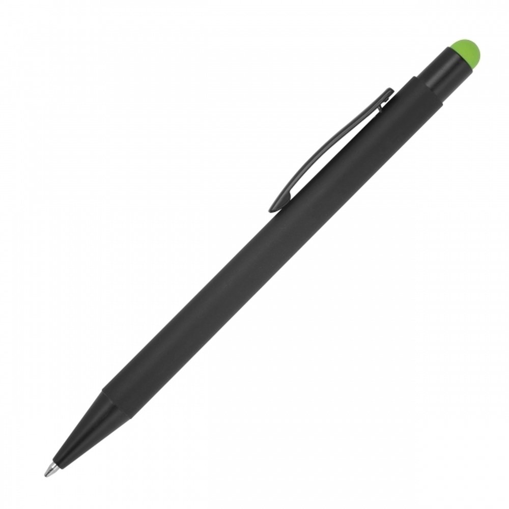 Długopis metalowy z końcówką dotykową OHARA soft touch - Soft touch z nadrukiem logo | VEBI - zdjęcie 22