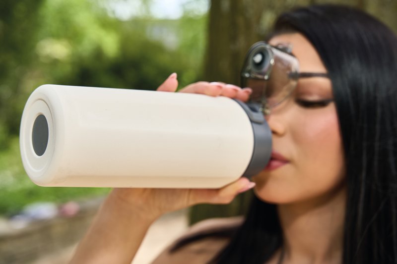 Butelka termiczna PUENTE ALTO 600ml - stal z recyklingu - Podróże i rekreacja z nadrukiem logo | VEBI - zdjęcie 14