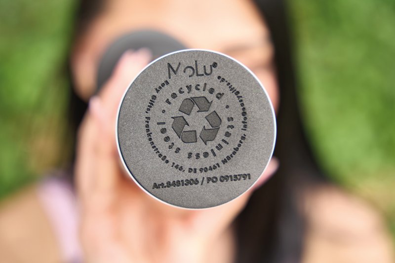 Butelka termiczna PUENTE ALTO 600ml - stal z recyklingu - Podróże i rekreacja z nadrukiem logo | VEBI - zdjęcie 16