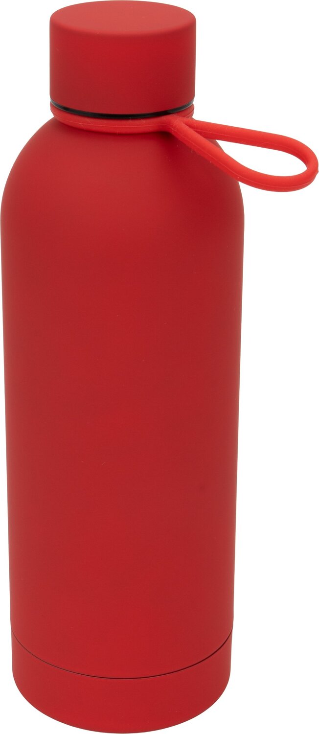 Butelka stalowa soft touch z pętelką 800ml OSTRAVA - Akcesoria plażowe z nadrukiem logo | VEBI - zdjęcie 6