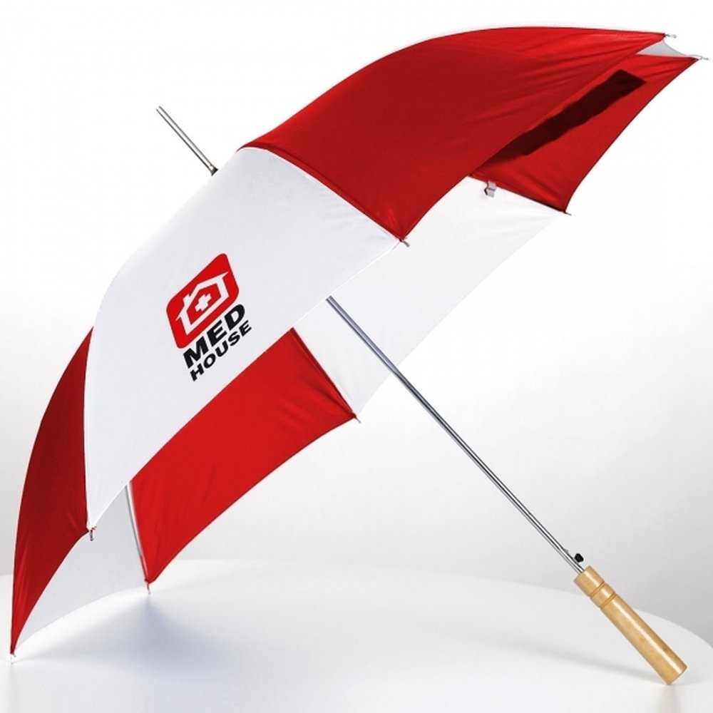Parasol automatyczny AIX-EN-PROVENCE Ø100 cm z nadrukiem - Panel od 100 do 110 cm z nadrukiem logo | VEBI - zdjęcie 3