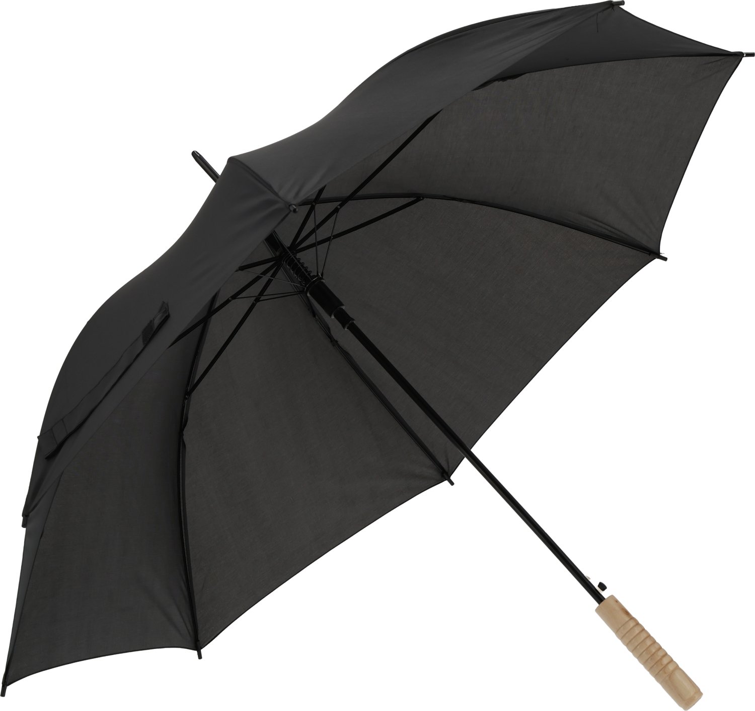 Parasol automatyczny LE MANS Ø100cm z drewnianą rączką - Panel od 100 do 110 cm z nadrukiem logo | VEBI - zdjęcie 6