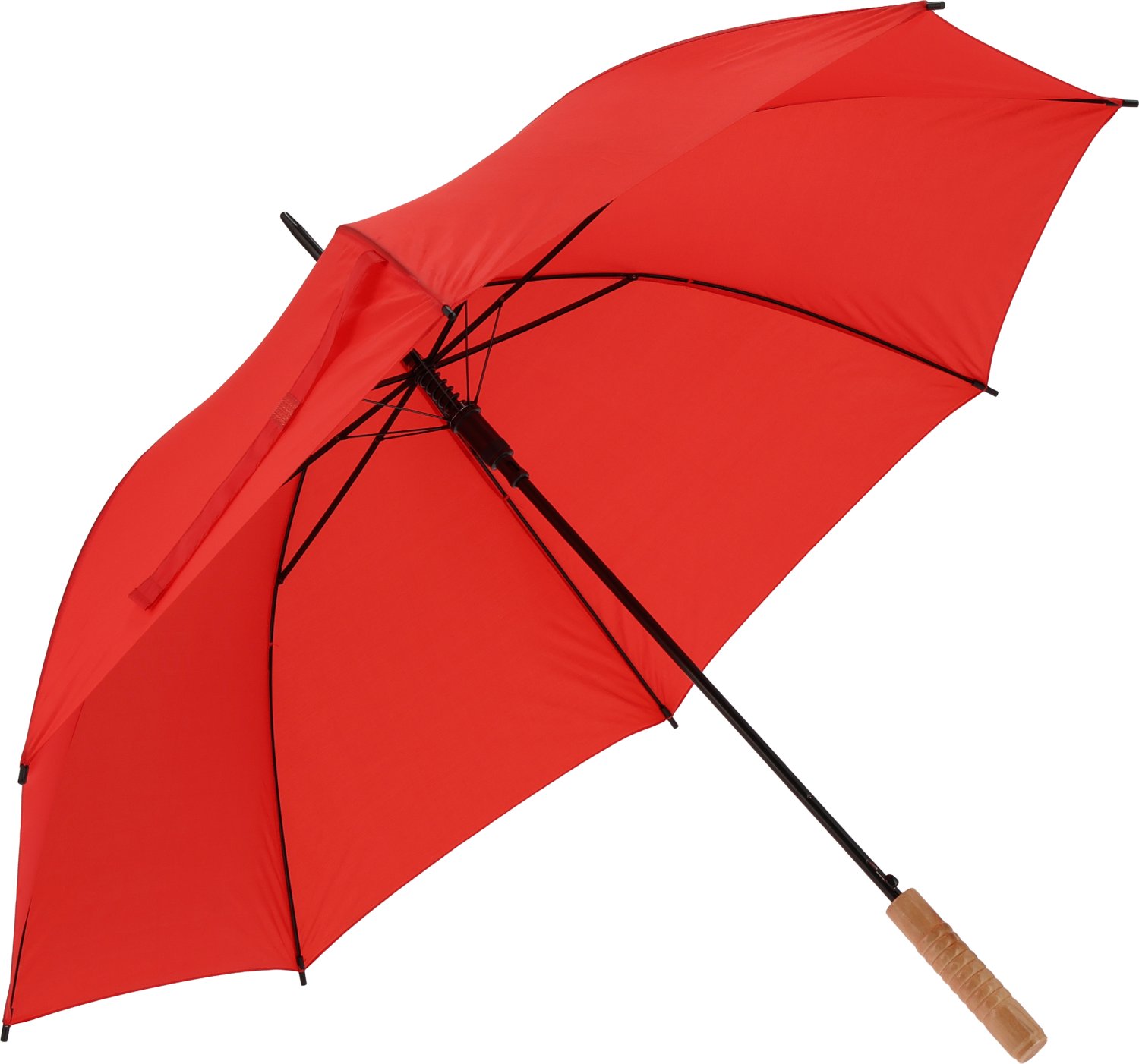 Parasol automatyczny LE MANS Ø100cm z drewnianą rączką - Panel od 100 do 110 cm z nadrukiem logo | VEBI - zdjęcie 11